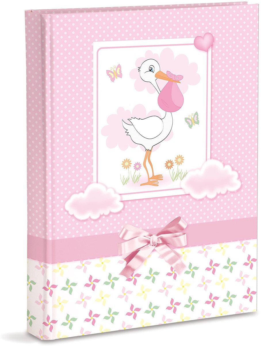 Omgoods - Fotoalbum 21 x 28 cm voor 200 Foto's in Roze