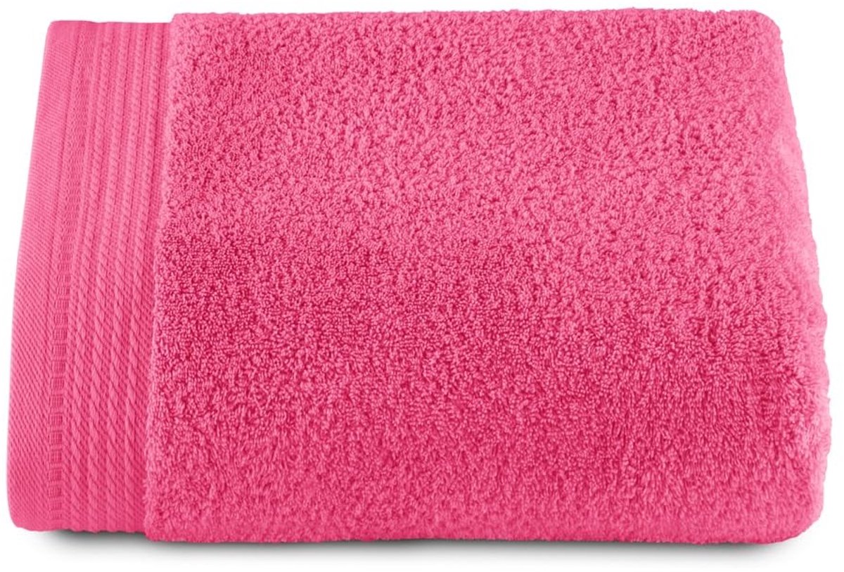 Omgoods - Premium Badhanddoek - 70 x 140 cm - 100% Katoen - Aardbeienkleur