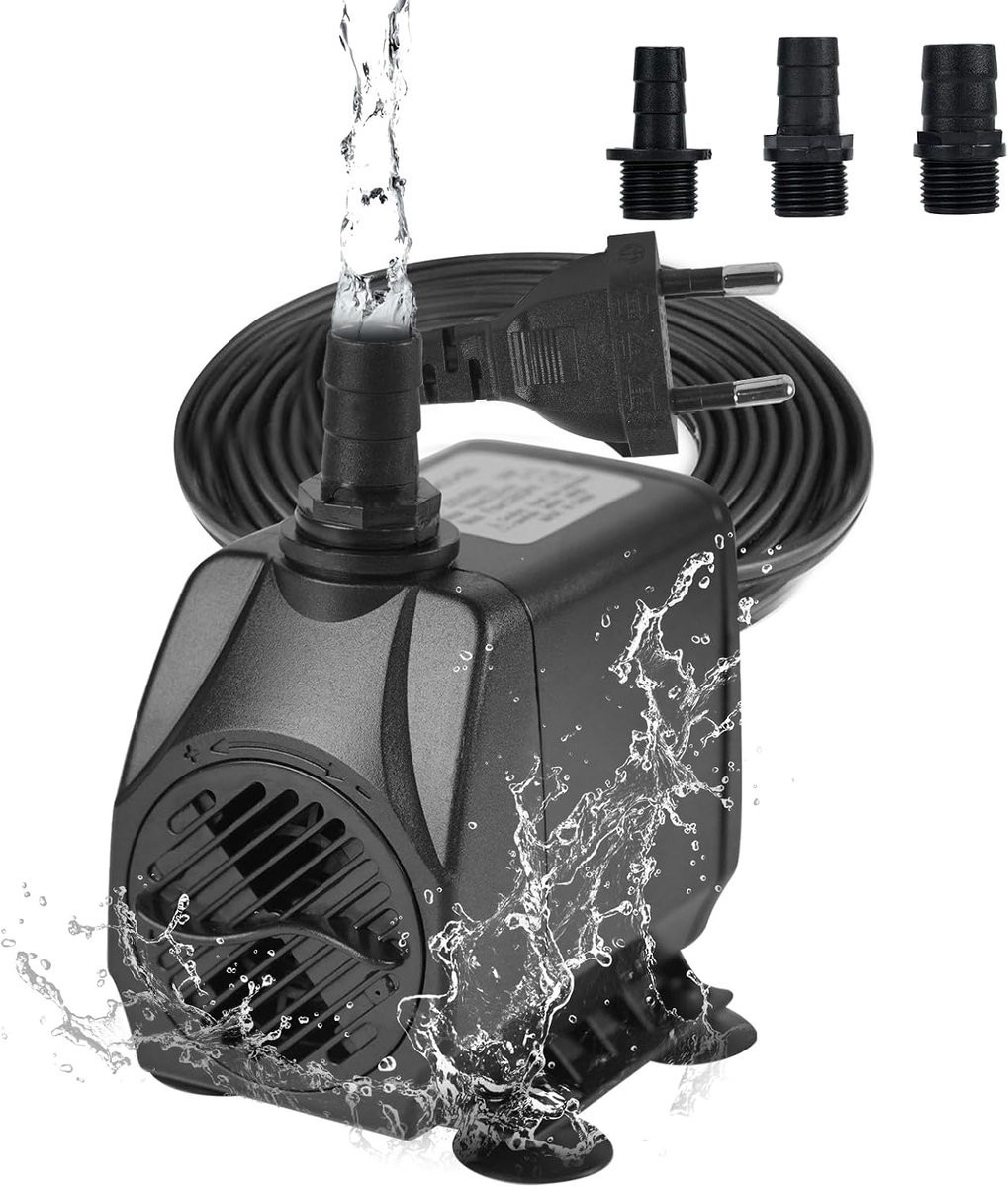 Waterpomp 2000 L/H - Mini fonteinpomp - Energiezuinig - Ideaal voor vijvers - SnelShoppen