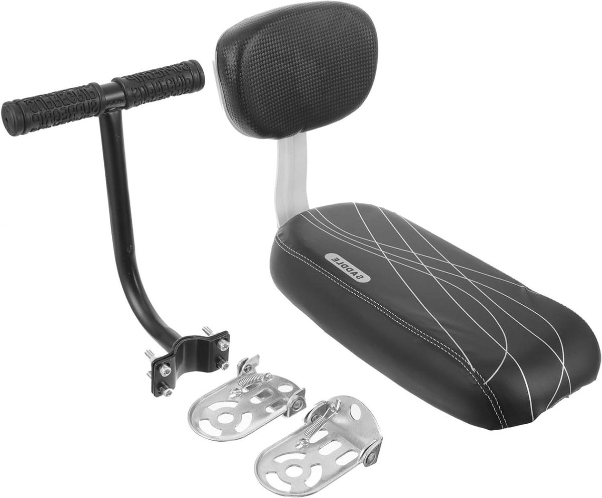 Fiets Achterbank - Kinderzitje Fiets - Comfortabel Fietsen - Met Rugsteun - 35x25cm - Zwart