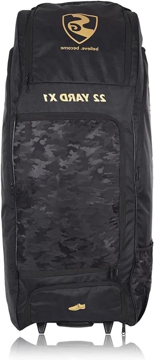 Cricket Kit Tassen - Cricket Kitbag - Sportuitrusting Vervoeren - Waterbestendige Duurzame Stof - Maat L - Zwart