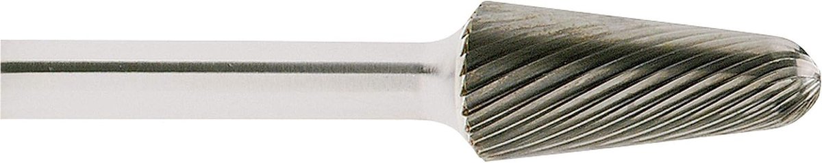 Frees HFL ronde kegel - Metaalbewerking freeskop - Metaal bewerken - Enkele vertanding - 12x25 mm schacht 6 mm - Staal