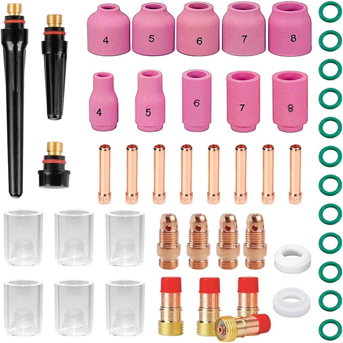 49 Piece Welding Tool Set for WIG Welding Machine WP-9/26/17/18/26, Welding Machines Welding Tools, WIG Accessories - ShopVlot