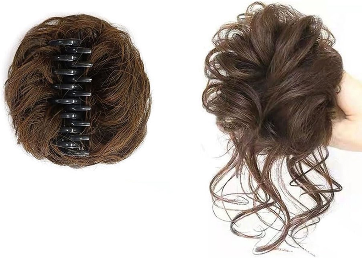 Haaraccessoires Haarbun - Echte haren - Golvend krullend - Makkelijk in model - ShopVlot