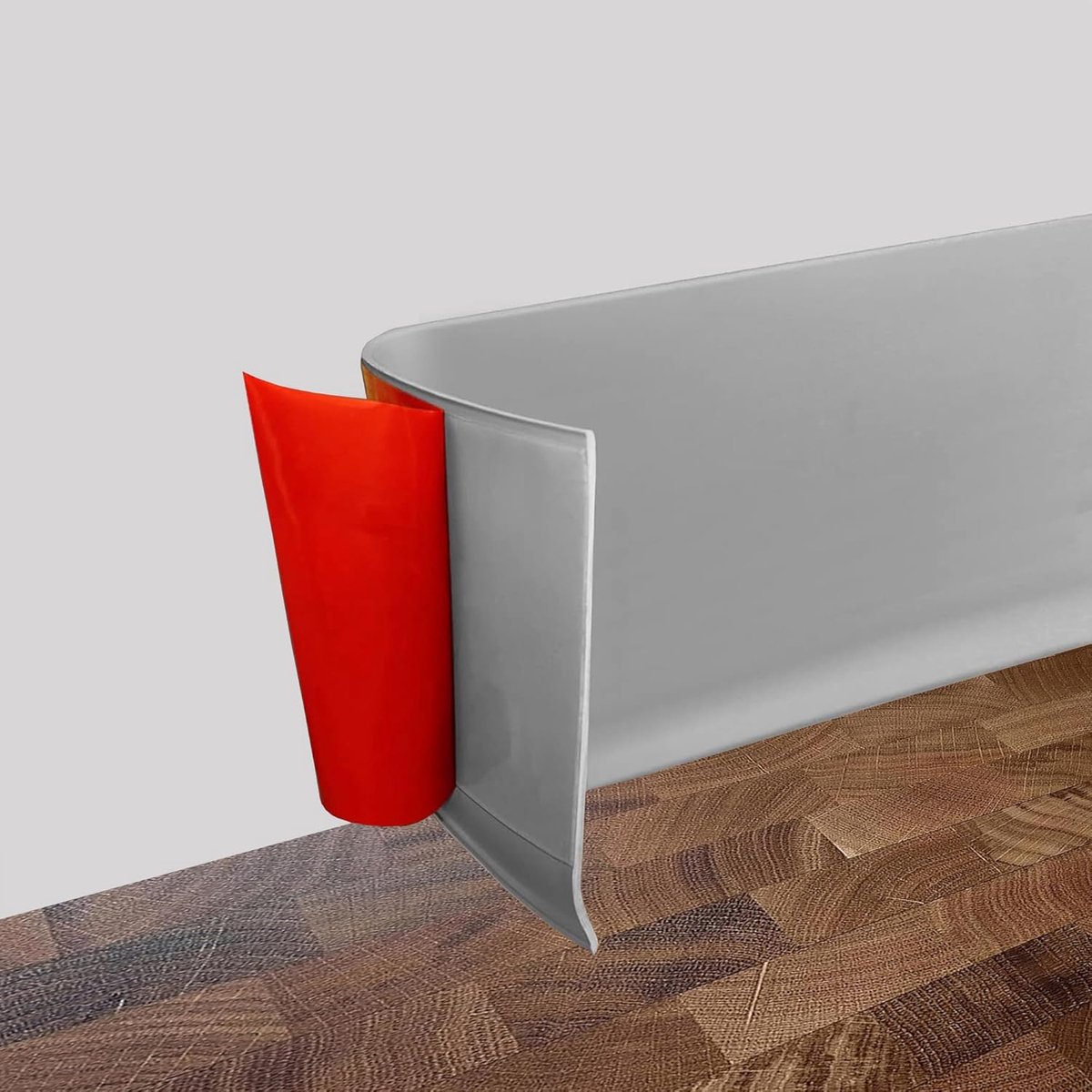 Semi-Flexible Self-Adhesive Skirting Board 8/10cm Wide, PVC for Wall, Corner Skirting Board, Self-Adhesive for - ShopVlot