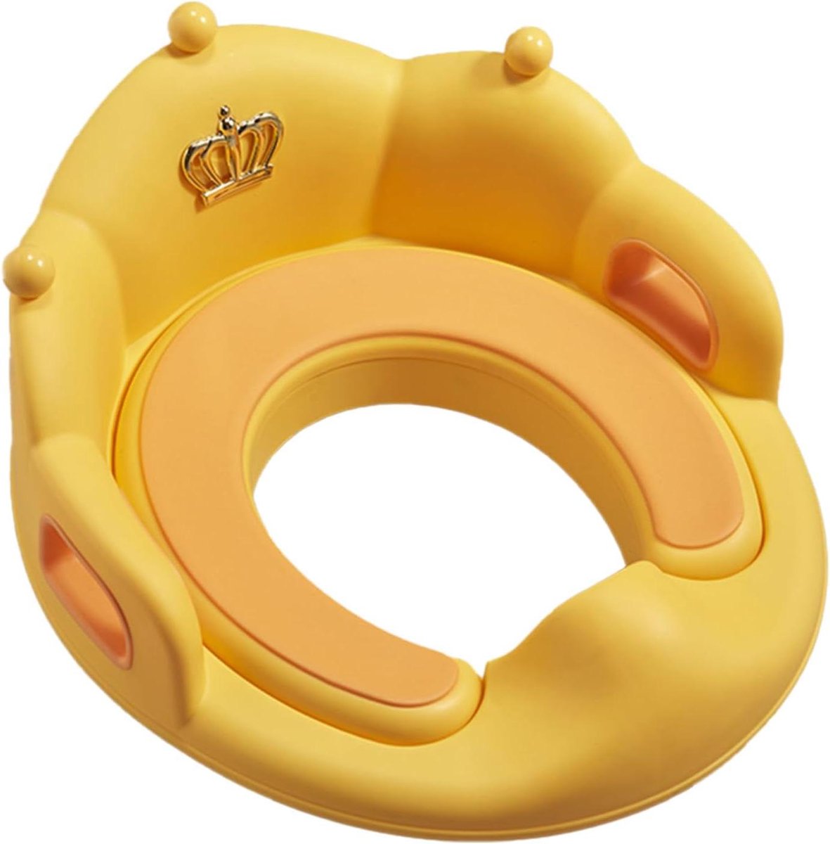 Zindelijkheidstrainer Toiletbril - Potty Trainer - Zindelijkheidstraining - Antislip Gespsysteem - 402 x 385 cm - Geel