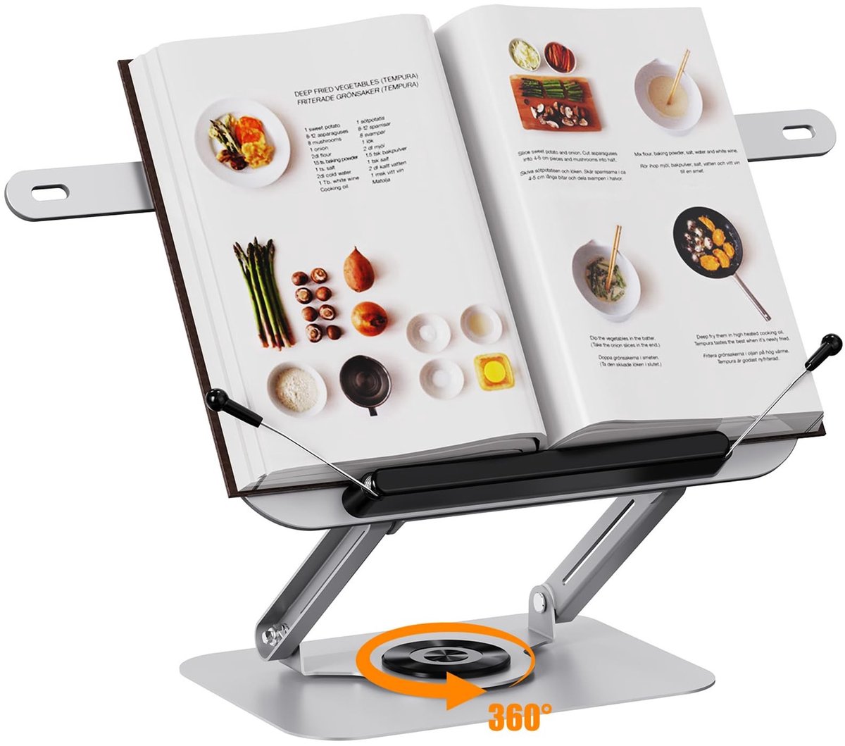 Omgoods - 360° Rotating Boekhouder en Tabletstandaard