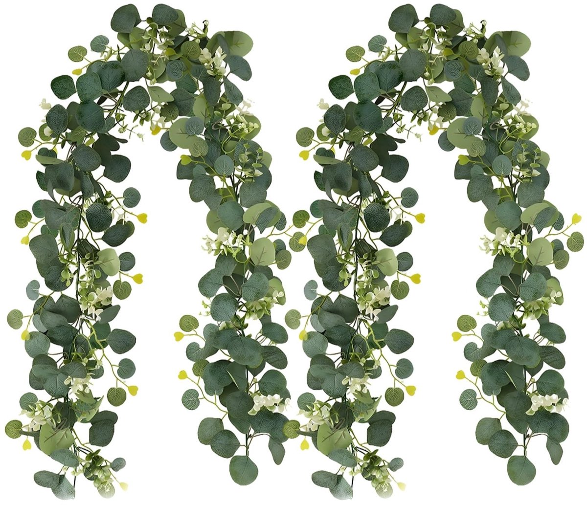 Omgoods - Kunstmatige Eucalyptusbloemenslinger 180 cm voor Decoratie