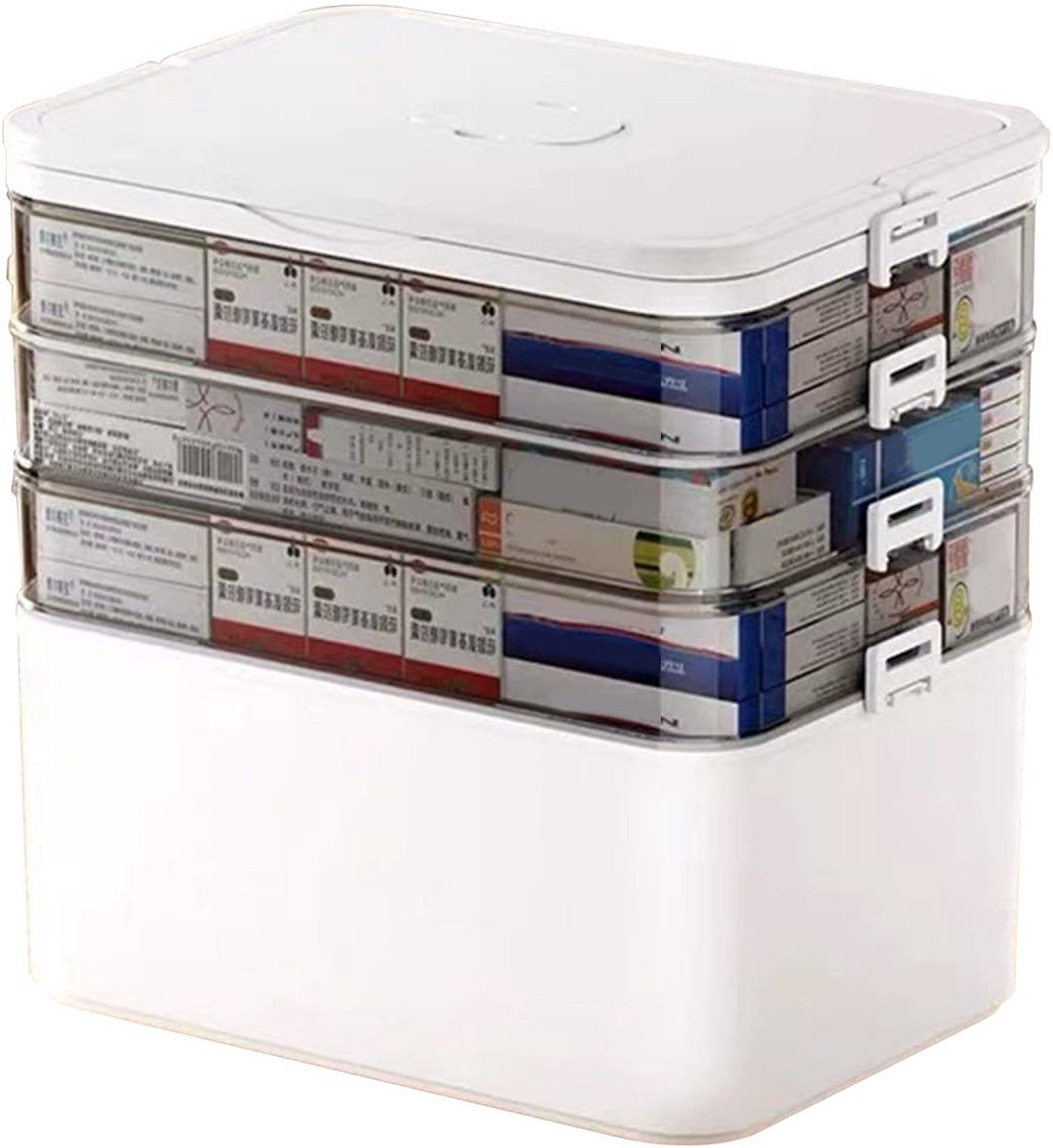 Omgoods - Multifunctionele Medicijnbox met 4 Compartimenten