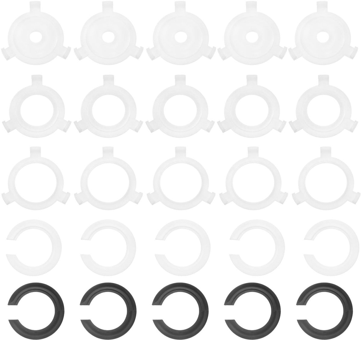 Omgoods - 25 Stuks Lampenkap Adapterringen voor E27/E14/E26