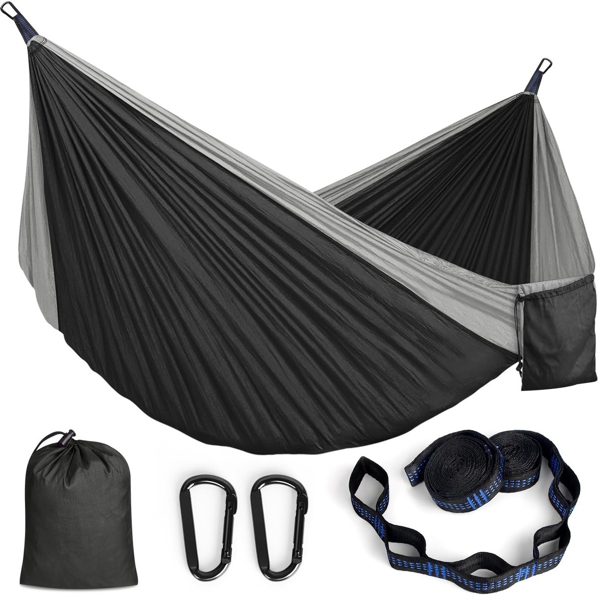 Omgoods - Camping Hammock 295x140cm - Draagkracht 350kg, Sneldrogend Nylon