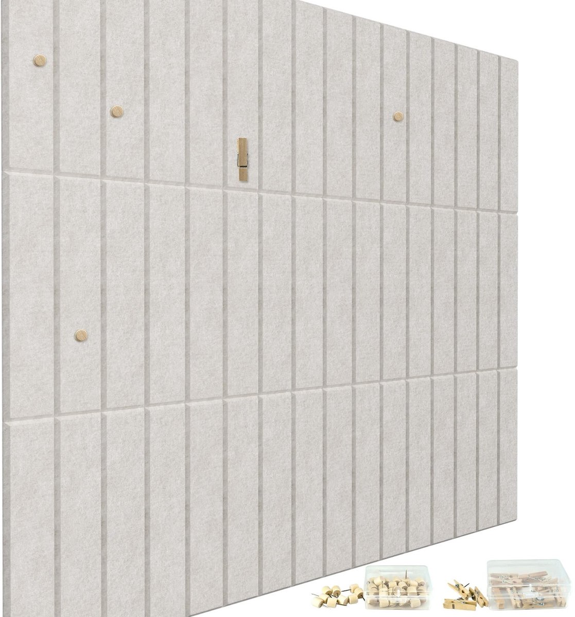 Omgoods- Kurkbord 90 x 120 cm groot - Vilt Prikbord - Zelfklevend - Decoratief Prikbord - 50 Punaises - Voor Thuis/Kantoor