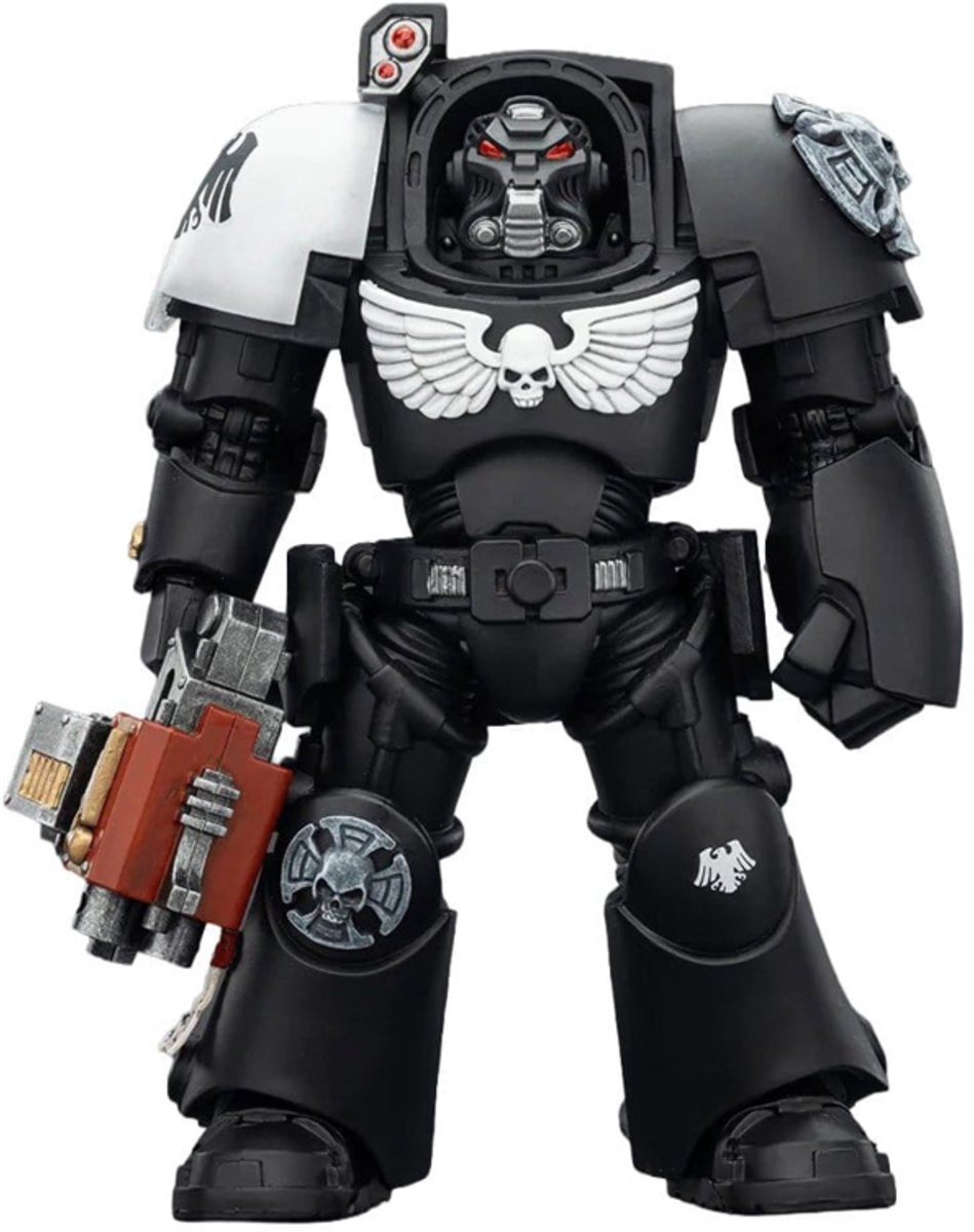Joy Toy (CN) Warhammer 40,000 Action Figure Raven Guard Terminator 2 met Power Fist and Storm Bolter 14 cm Action Figuur