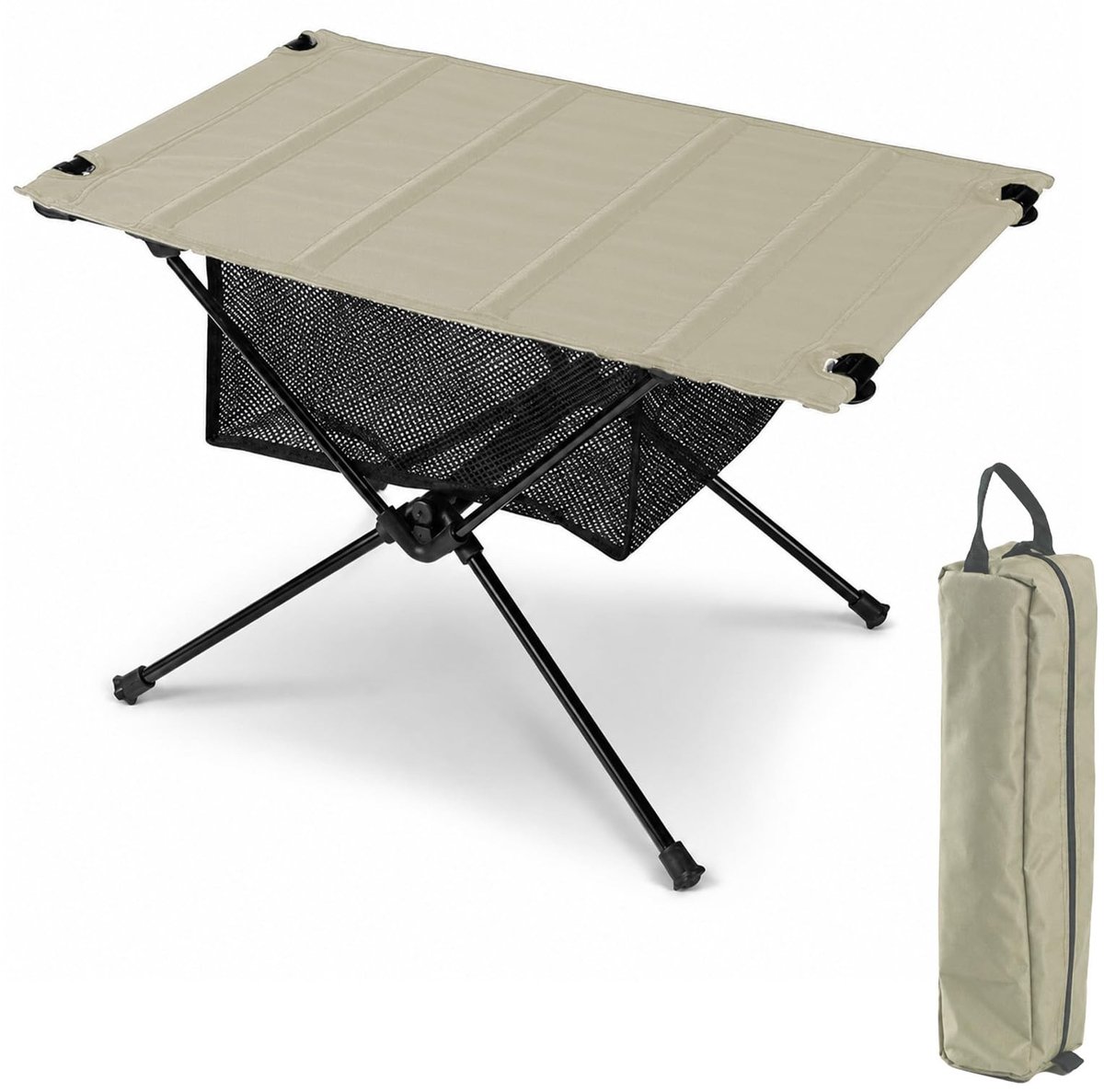 Omgoods - Kleurige Opvouwbare Campingtafel - Superlicht met Opbergtas - 60 x 40 x 39,5 cm