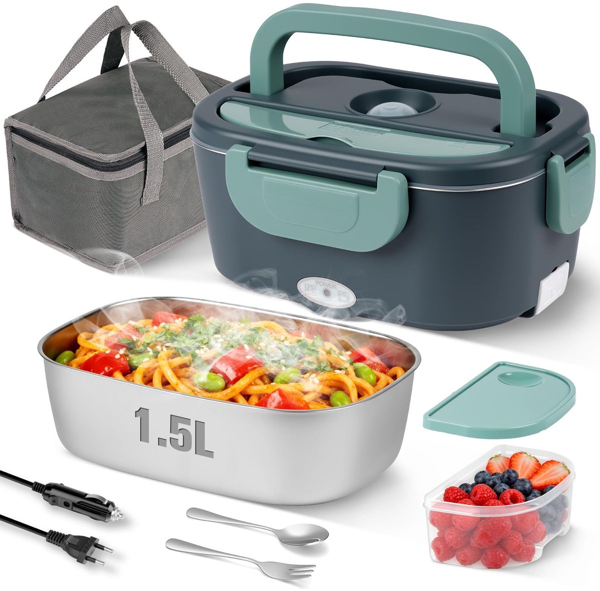 Omgoods - Elektrische Lunchbox met Koeltas 1.5 L