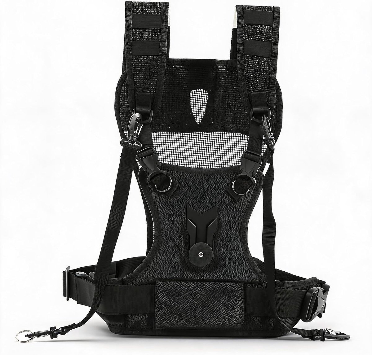 SnelShoppen - Dubbele Camera Strap Verstelbaar, Nylon Duurzaam Comfortabel Ademend Multi-drager Borstharnas, Geschikt voor Bruiloft, Sport, Natuur en