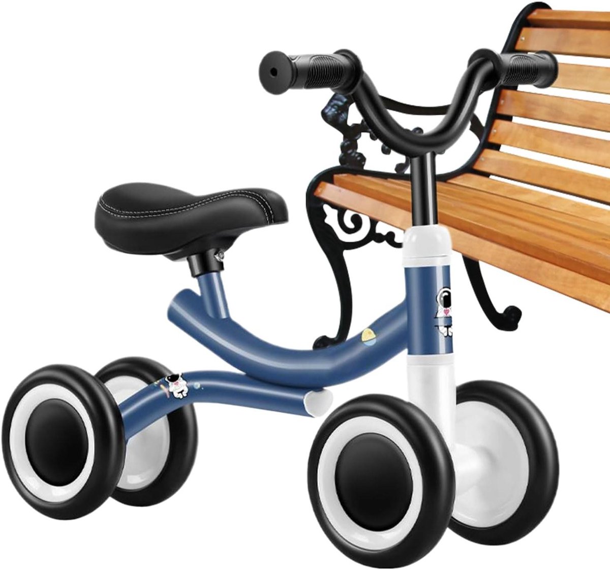 Baby Loopfiets Peuter Rijfiets Balans Leren Vierwiel Stabiliteit 51x41x18 cm Niet gespecificeerd