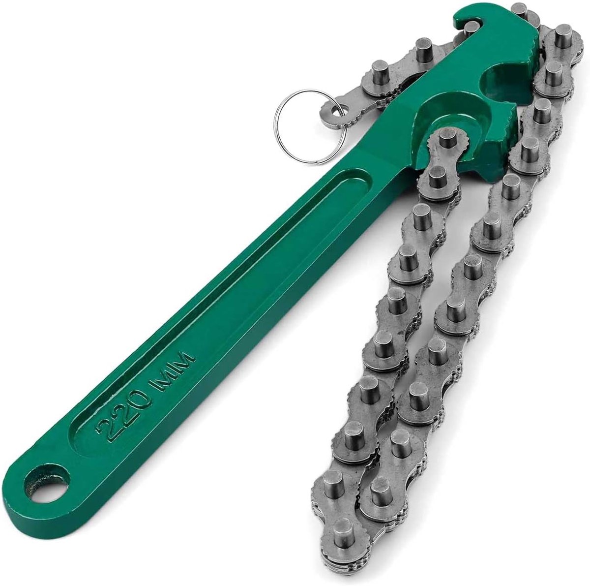 Oliefilter sleutel 9 inch - verstelbaar - sterke ketting - ideaal voor onderhoud - ShopVlot