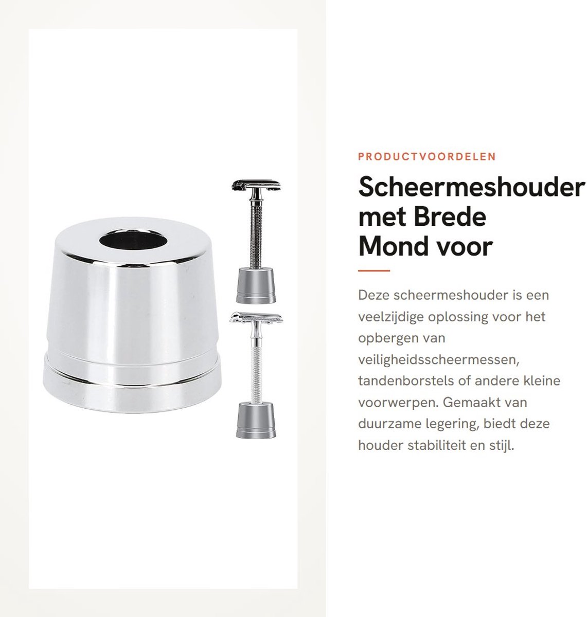 Inovra- Veiligheid Base Houder - Scheermesstandaard - Legering - Compact Ontwerp - Veelzijdig Gebruik - Ruimtebesparend - Scheermeshouder