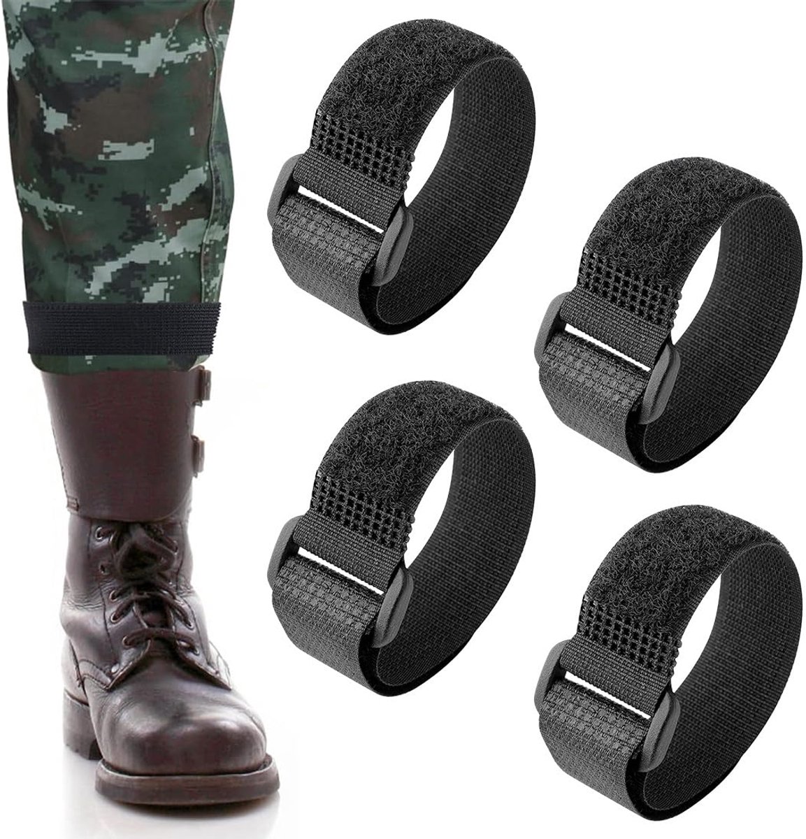 Elastieken met klittenbandsluiting, perfect voor wandelen, vissen, jagen, fietsen en tuinieren, bootstraps