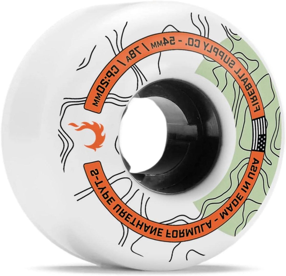 Skateboardwielen Cruiser wielen Soepel rijden Zachte urethaan formule 54 mm