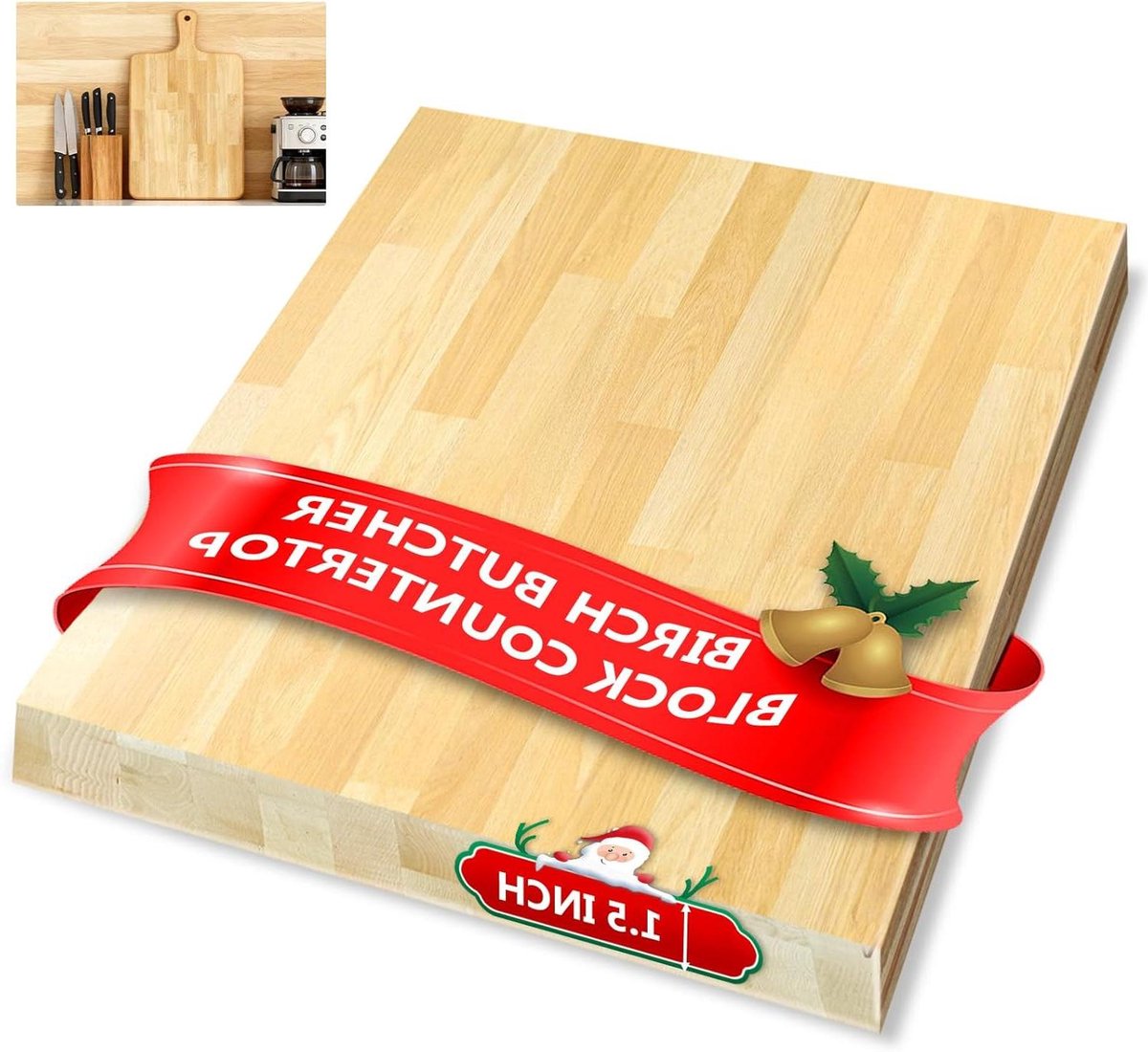 Houten Tafelblad - Werkblad - DIY Projecten - Massief Berkenhout - 61 x 635 cm - Onbehandeld
