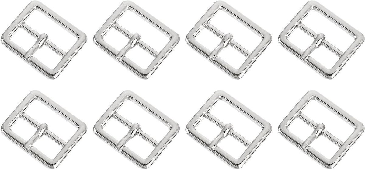 Metalen Rolgespen - Verstelbare Riemgesp - Tassen Repareren - Corrosiebestendig Metaal - 20 mm Breed - Zilverkleurig