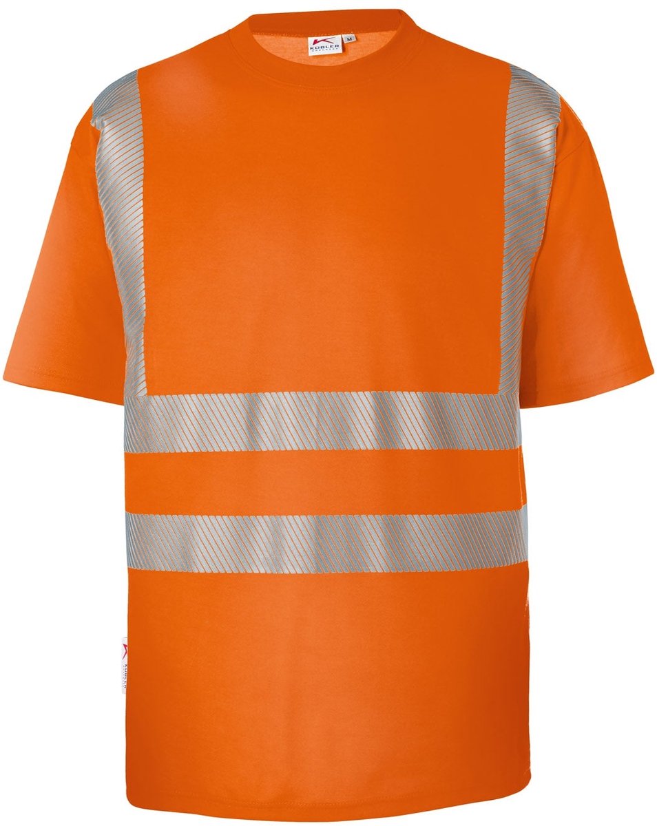 KUBLER PSA HIGH VIS 50438227 Korte Mouw Hi Vis Reflecterend Werk T-shirt HEREN Fluor Oranje - EN ISO 20471 - 180 g/m²