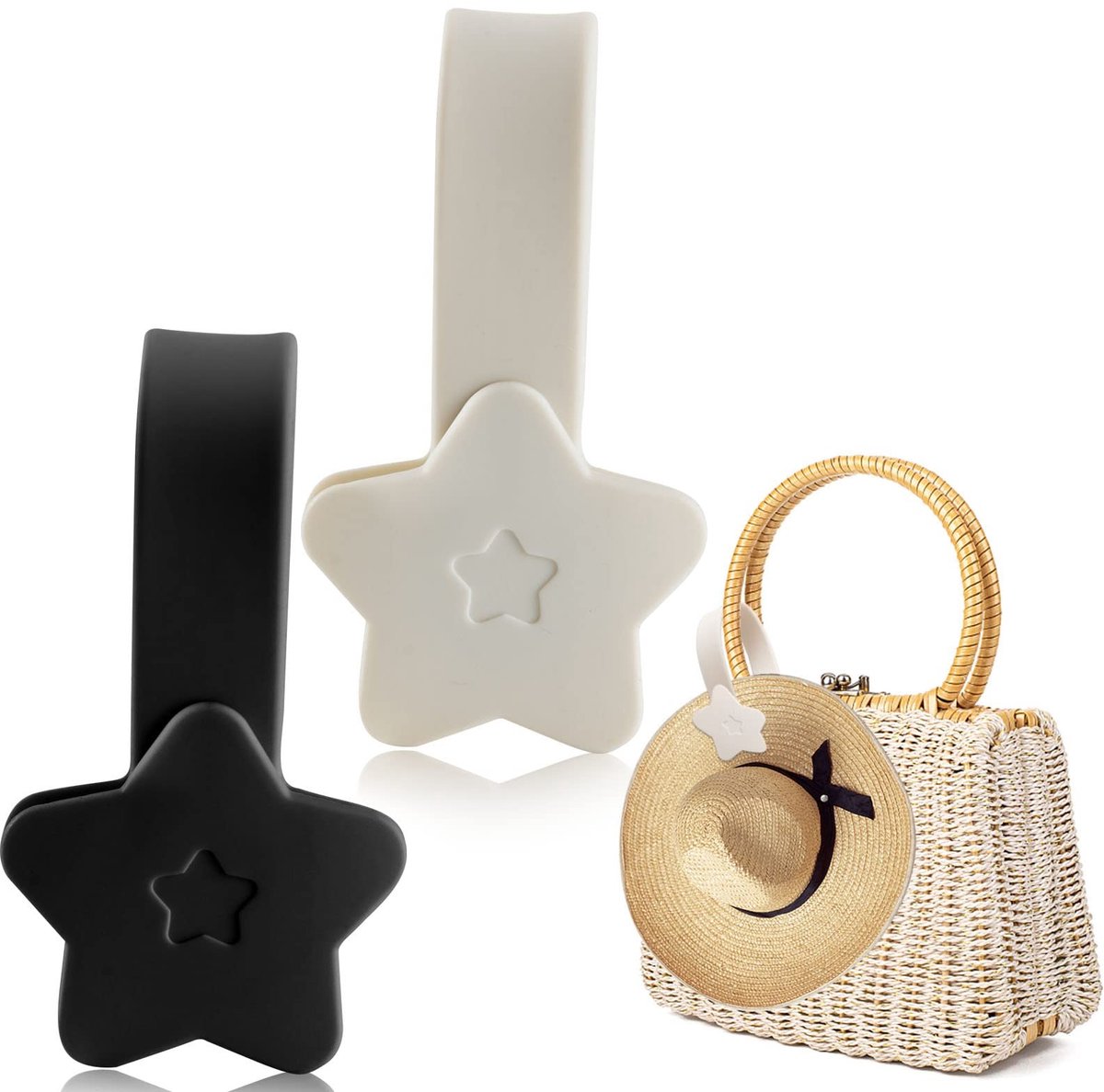 Dailygoods- Hoedclip Magnetisch - Draagbare Hoedhouder - Accessoire voor Reizen - Handtas/Rugzak - Stressvrije Oplossing - Klein en Verpakbaar - Hoedenhouder