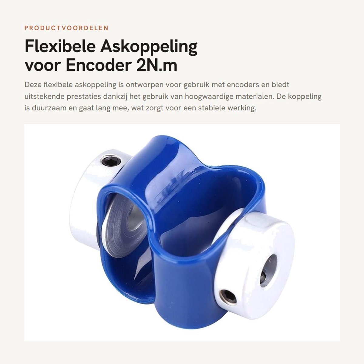 Dailygoods - Flexibele Askoppeling voor Encoder 2N.m CB-serie