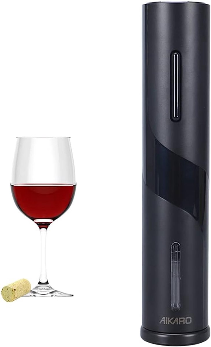 SnelShoppen - Elektrische Wijnflesopener Automatisch - Krachtdige Kurkentrekker voor 80 Flessen - Batterij Aangedreven - Perfect voor Feest, Keuken en