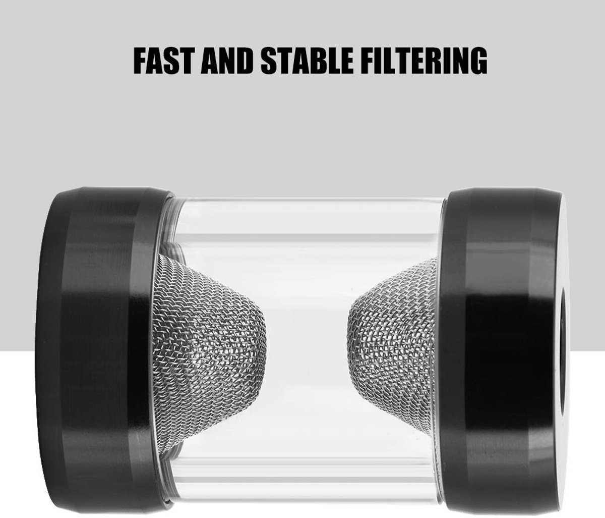Dailygoods- Waterfilter G1/4 - Fijne Zeef - Trechterfilter - Computerkoelsysteem - Snelle Filtering - Stabiele Installatie - Koelfilter