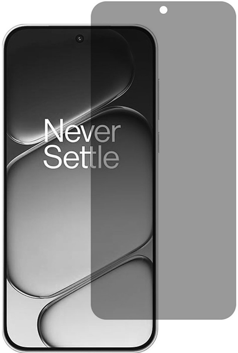 Coverup Screen Protector - Geschikt voor OnePlus Nord 6 Screen Protector - Coverup Full-Cover Privacy Tempered Glass - Fingerprint Unlock - Zwart