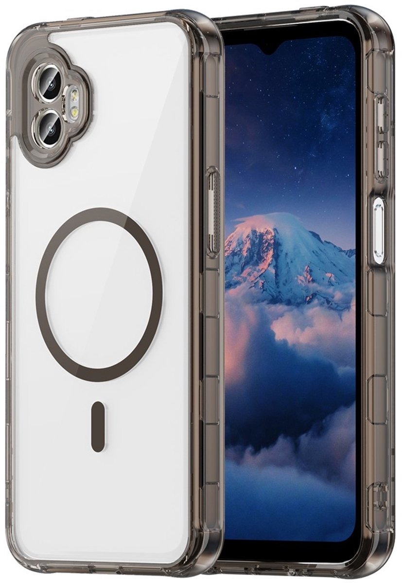 Coverup Hoesje - Geschikt voor Samsung Galaxy Xcover 7 Pro Hoesje - Coverup Clear TPU Back Cover - MagSafe Compatible - Zwart