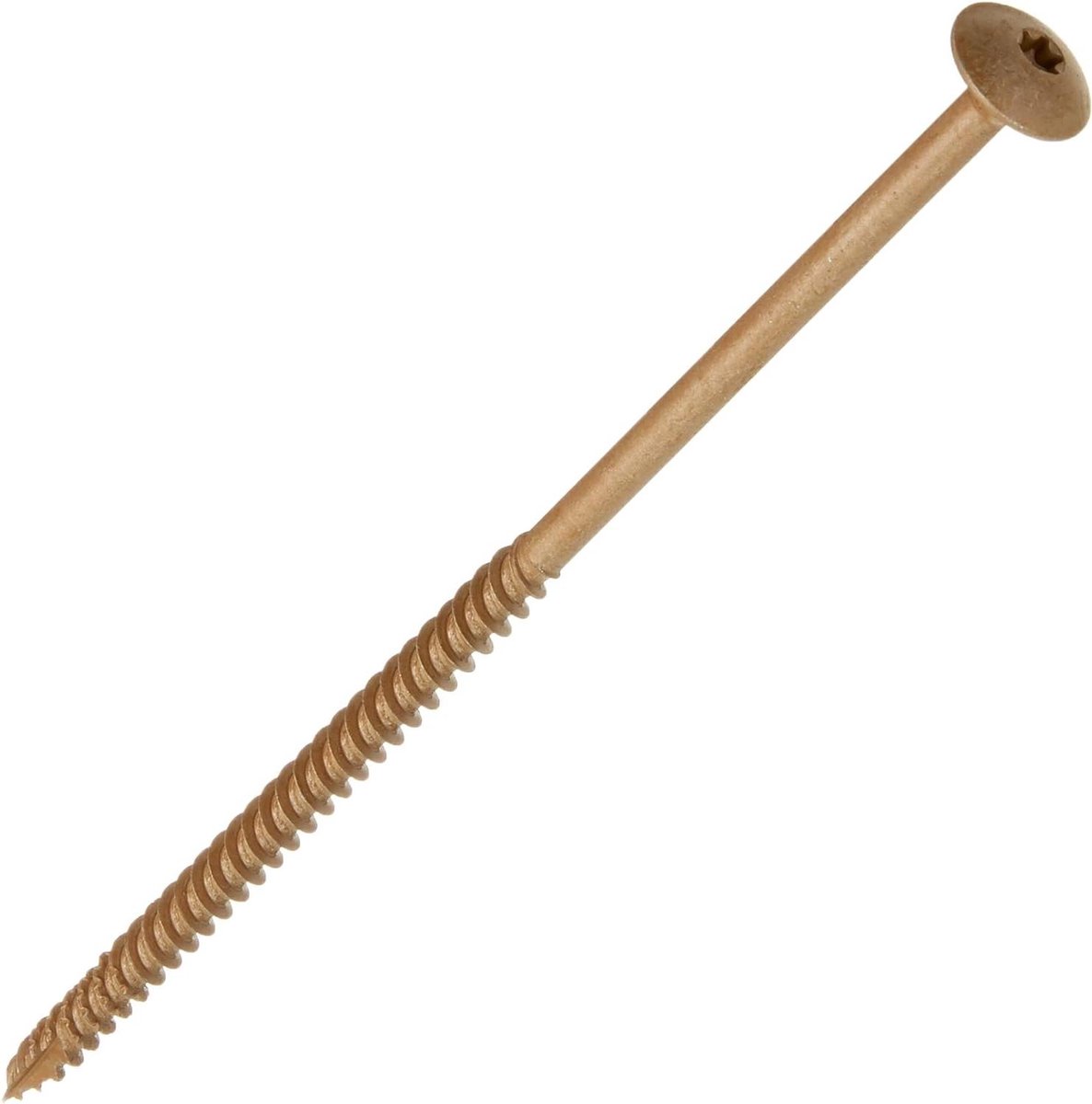 Bronzen Schroeven - Bevestigingsmateriaal - Klusprojecten Uitvoeren - Truss Kop - 5/16 X 8" - Brons
