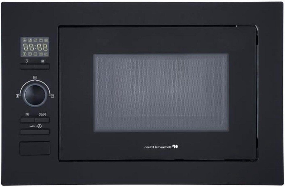 Inbouw magnetron - Grill functie - Snel eten bereiden - Geïntegreerd design - 25 liter - Zwart