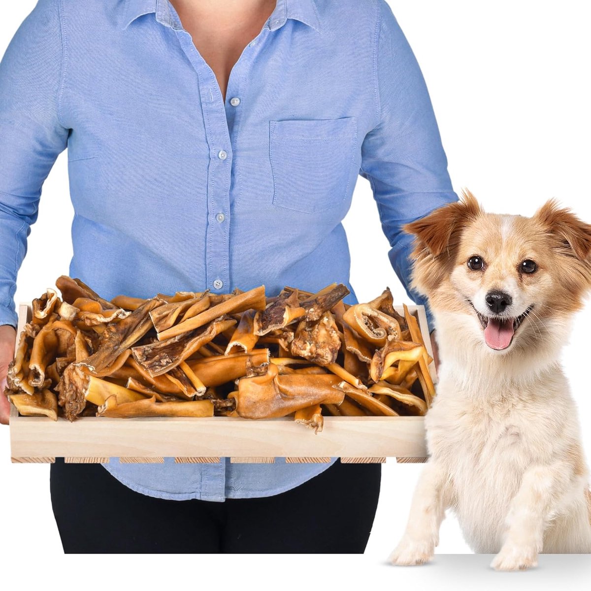 Hondenkauwsnack 2kg - Runderhuid - Natuurlijk - Versterkt het gebit - ShopVlot