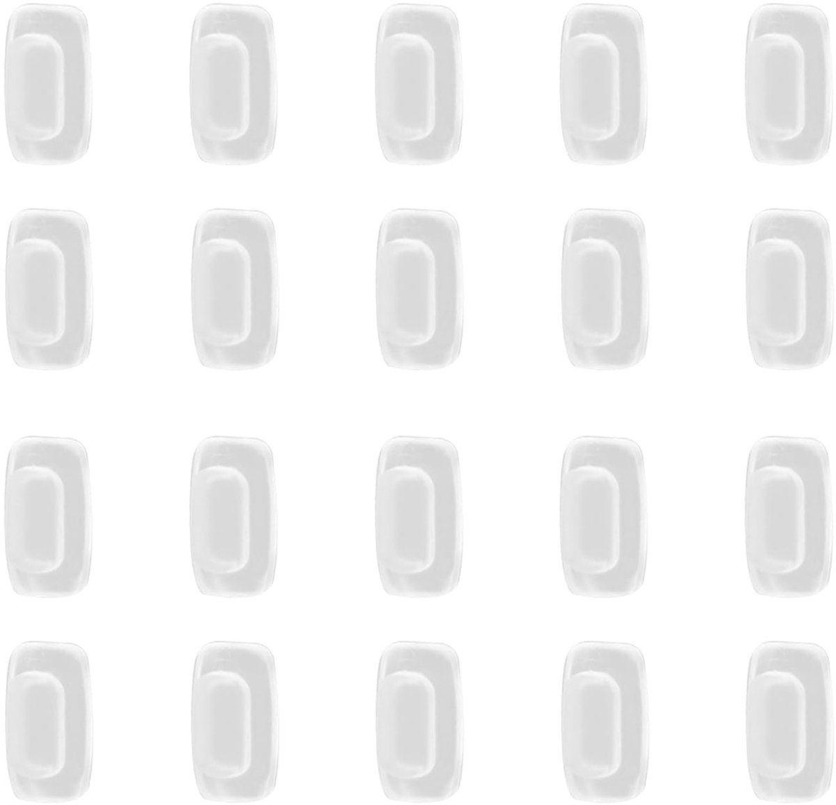 Dailygoods- Neuspads Antislip Siliconen - Neuspads voor Bril - Zelfklevend - 10 Paar - Geschikt voor Zonnebrillen - Duurzaam en Comfortabel - Brilpads