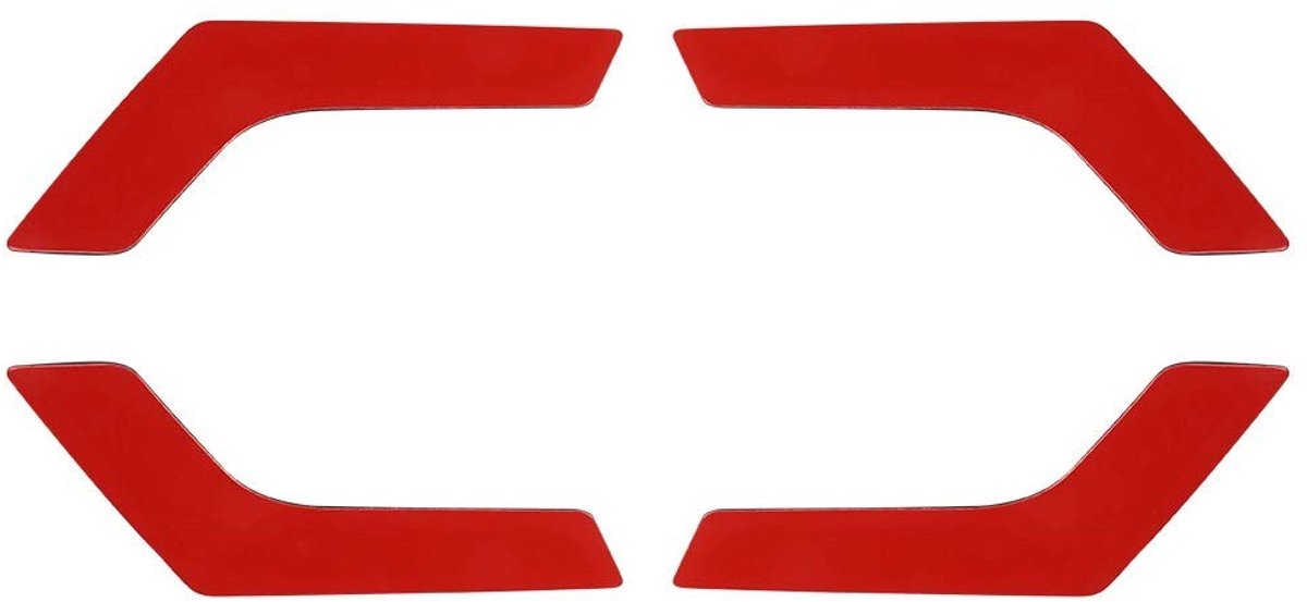 Dailygoods- Binnendeurgreep Glanzend - Koolstofvezel - 4 Stuks - Zelfklevend - Luxe Afwerking - UV-bestendig - Interieurdecoratie