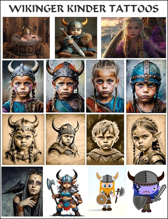33 Wikinger Kinder Tattoos. - cover