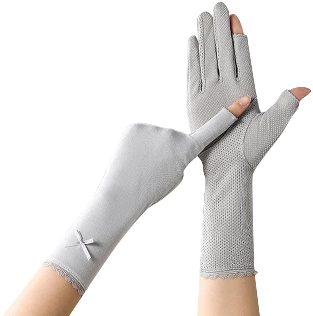 Dailygoods - CHENGZI Zon Handschoenen Medium Lengte Sunblock Handschoenen Vrouwen Rijden Fietsen Touchscreen UV Bescherming Handschoenen
