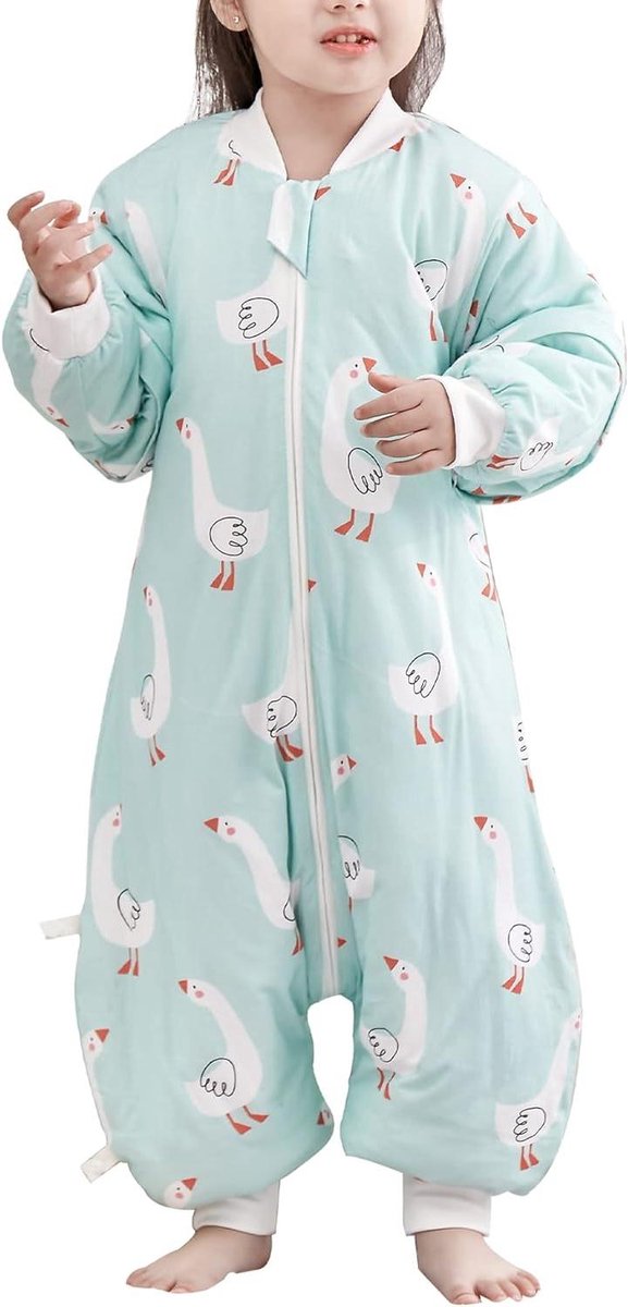 Babyslaapzak met voeten - Draagbare deken - Warm en veilig slapen - Klasse A stof - 70-125 cm - Schattige Gans
