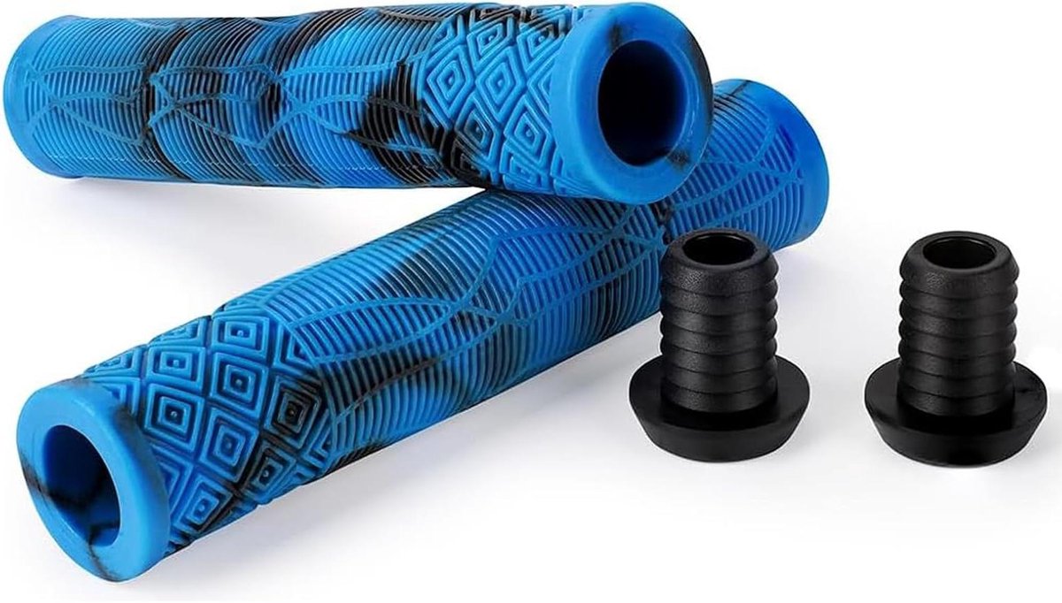 Fietshandgrepen - Stuurgrepen - Comfortabel Fietsen - Antislip Grip Design - 160 mm Lengte - Blauw
