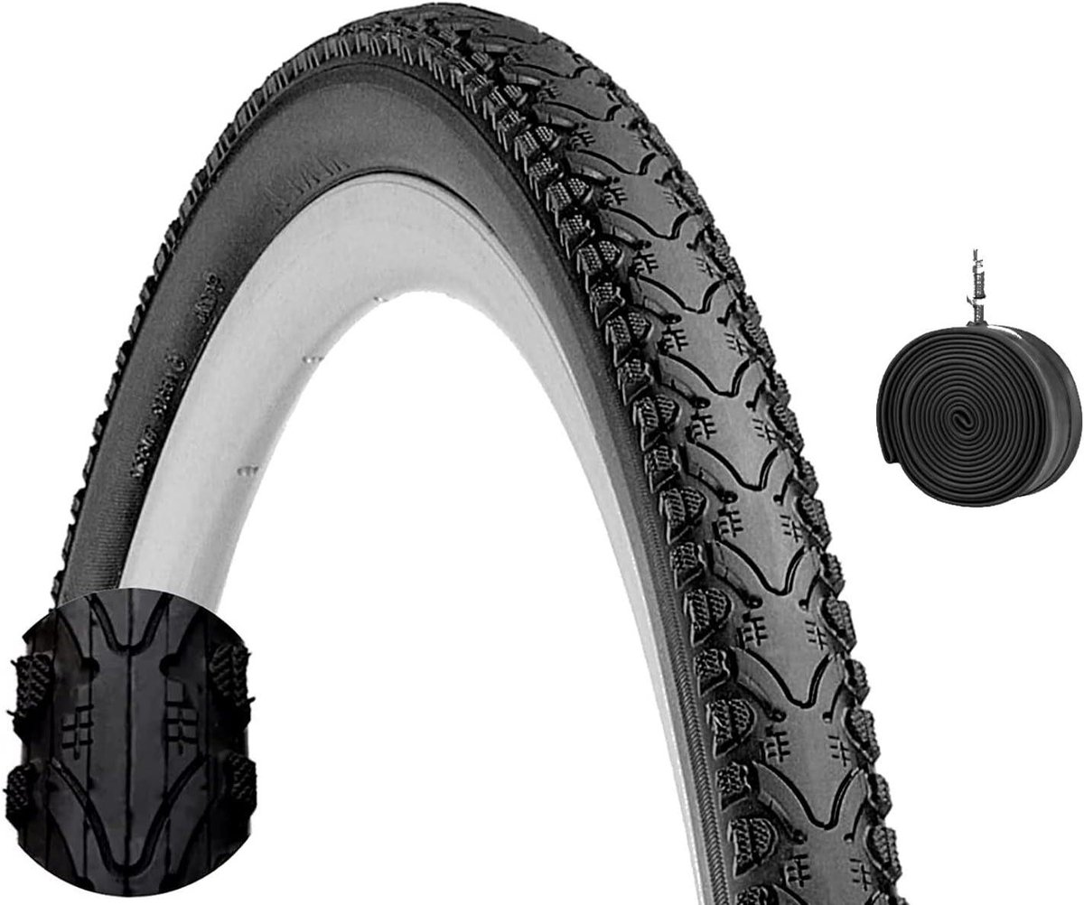 Fietsband - Buitenband Binnenband - Stadsfiets Gebruik - Demi Slick Profiel - 700 x 45C - Zwart