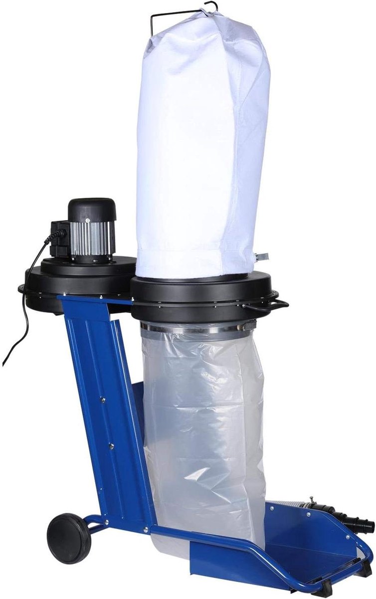 Stofafzuiger - Elektrische Collector - Houtbewerking Werkplaats - 550W Motor - 65 Liter Zak - Zwart