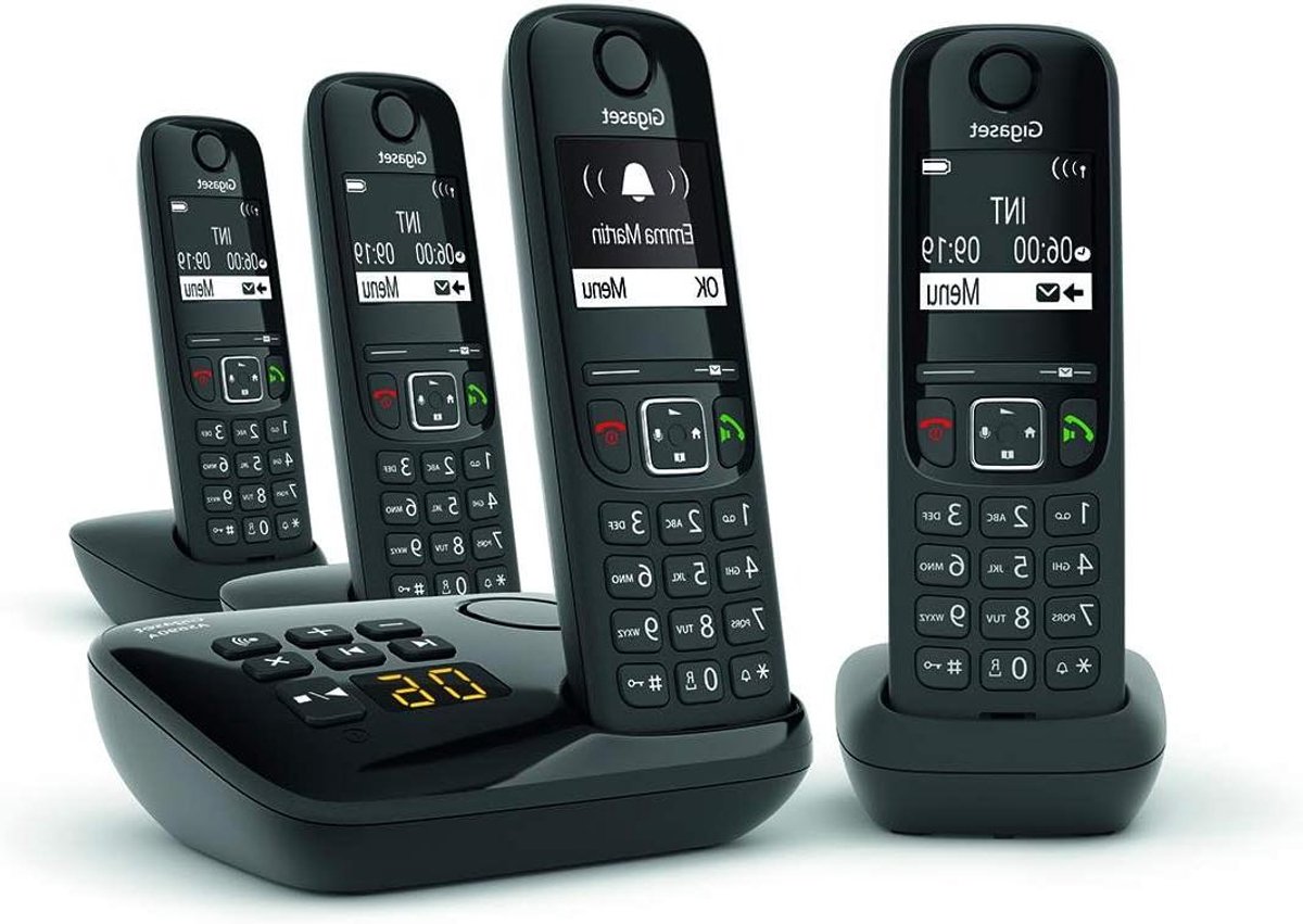 Draadloze Telefoon - Huistelefoon Antwoordapparaat - Thuis Bellen - Duits Ontwerp - 100 Contacten - Zwart