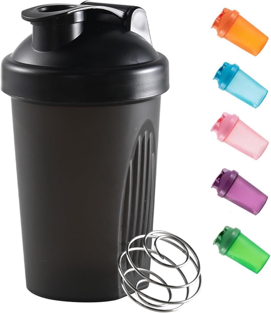 Dailygoods- Shaker 400 ml - Plastic Fles - Mixbal - BPA-vrij - Workout - Hydratatie voor Fitness - Waterfles