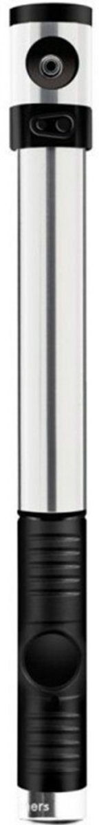 Crankbrothers handpomp Klic race aluminium met meter 260 mm zilver