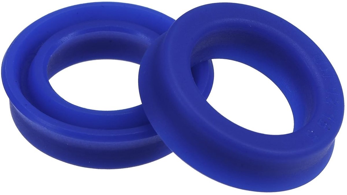 Radiale asafdichtingen voor hydraulische cilinders, industriële PU olieafdichtingen, 12mm ID x 18mm OD, 5mm breed, blauw
