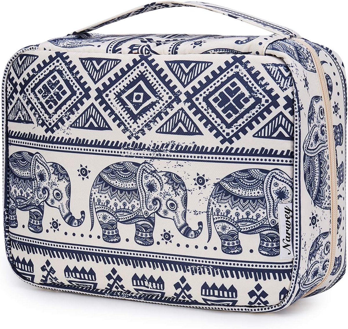 SnelShoppen - Travel Hanging Toiletry Bag Makeup Organizer voor Vrouwen Meisjes Kinderen - Waterdichte Cosmetica Organizer met Elephant Design - Perfe